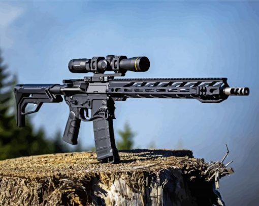 AR-15-Rifle-paint-by-number