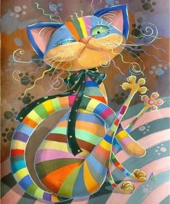 Abstract Cat Collection Paint By Numbers