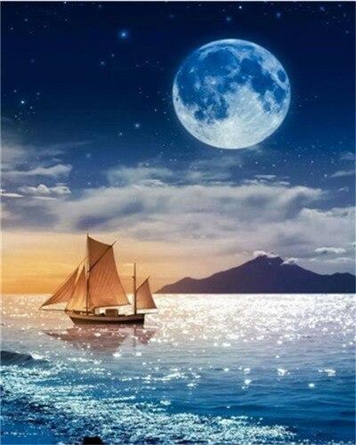 Finalizing the Moonlit Ocean Seascape Artwork