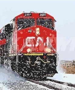 Snow Train Adventures Paint By Numbers