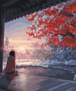 Winter Tranquility Landscape Paint By Numbers