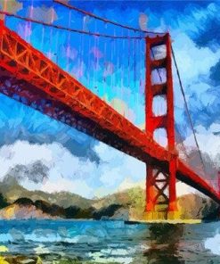 Golden Gate Bridge Cityscape Paint By Numbers
