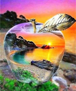 Sunset Glass Apple Nature Paint By Numbers