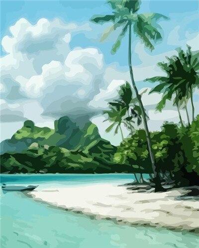 Bora Bora Paint By Numbers Artwork