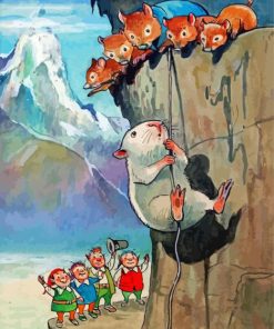 Abseiling Guinea Pig Art Paint By Numbers