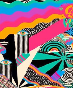 Colorful Eyes Illustration Paint By Numbers