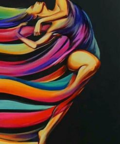 Colorful Abstract Girl Paint By Numbers