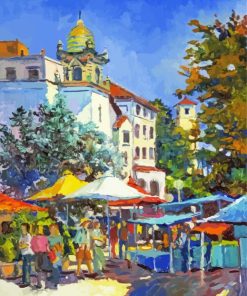 Mexican Market Scene Paint By Numbers