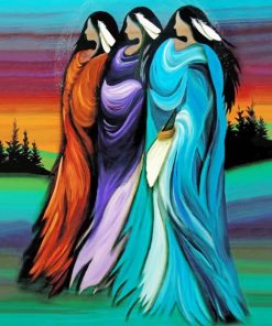 Abstract Native Women Paint By Numbers