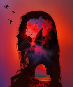 Abstract Nature Woman Paint By Numbers