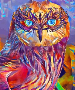 Colorful Abstract Owl Paint By Numbers