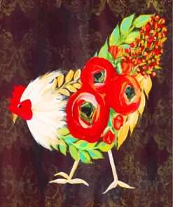 Rooster Animal Art Paint By Numbers