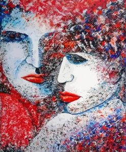Abstract Sad Couple Art Kits Paint By Numbers