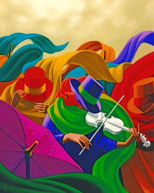Abstract-Violinists-paint-by-numbers