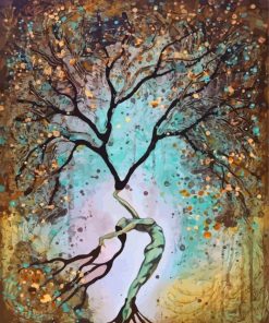 Abstract Woman Tree Creativity Paint By Numbers