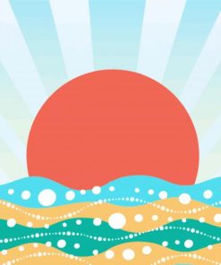 Abstract Sunshine Art Paint By Numbers