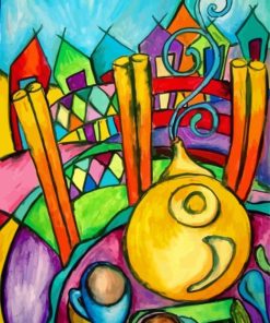 Colorful Abstract Teapot Paint By Numbers