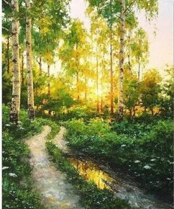 Rural Woodland Landscape Paint By Numbers