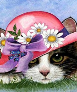 Floral Cat Masterpiece Animals Paint By Numbers