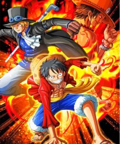 Ace Luffy Sabo Adventures Paint By Numbers