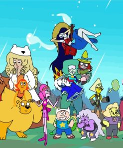 Adventure Time Cartoons Paint By Numbers