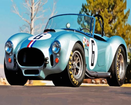Aesthetic-Cobra-race-car-paint-by-number