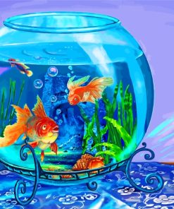 Aesthetic Orange Fish Paint By Numbers