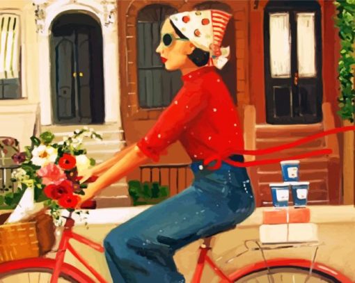 Aesthetic-Girl-On-Bicycle-paint-by-number