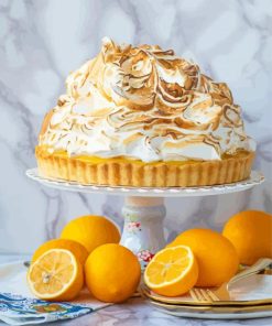 Aesthetic Lemon Meringue Delight Paint By Numbers