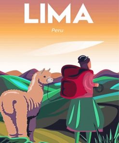 Aesthetic Lima Peru Urban Scene Paint By Numbers