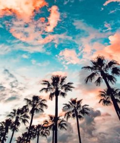 Aesthetic Palm Plants Paint By Numbers