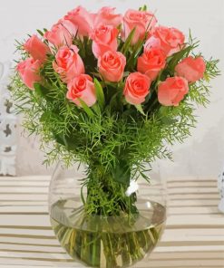 Aesthetic Pink Flowers Paint By Numbers