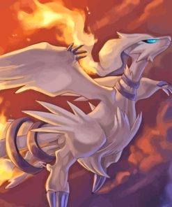 Aesthetic Reshiram Illustration Paint By Numbers