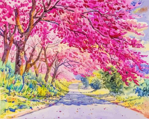 Aesthetic-Spring-Forest-paint-by-numbers