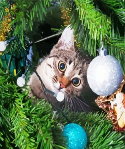 Aesthetic Tree Kitten Paint By Numbers