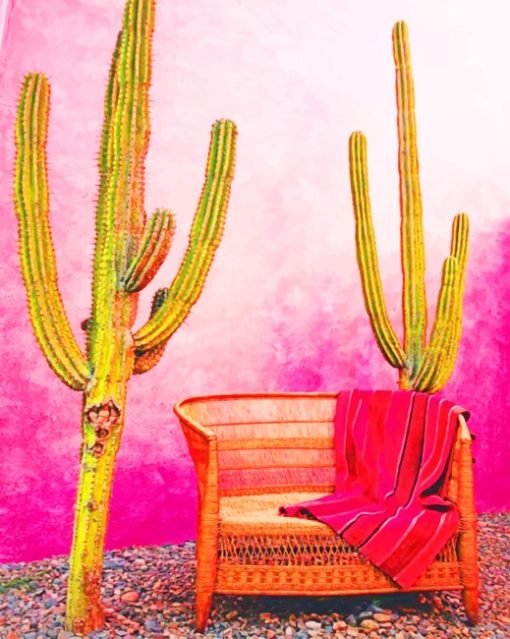 Aesthetic-mexican-pink-wall-paint-by-number