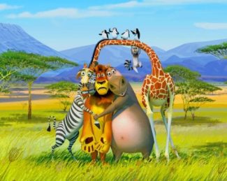 Madagascar Wildlife Adventure Paint By Numbers