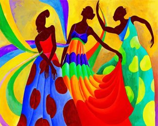 African Women Dance Paint By Numbers