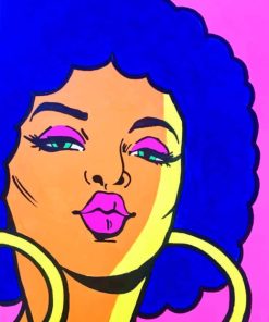 Afro Girl Pop Art Paint By Numbers