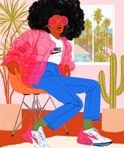 African Girls Stylish Theme Paint By Numbers