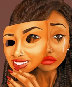 African Woman Sadness Paint By Numbers