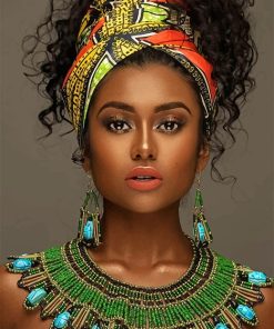 African Woman Elegance Paint By Numbers