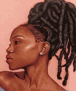 Afro Girl Dreadlock Art Paint By Numbers