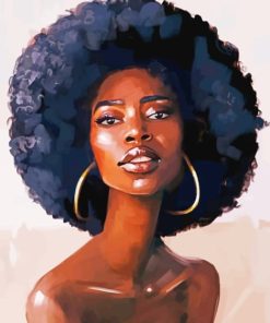 Afro Woman Paint By Numbers