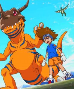 Agumon Digimon Adventure Paint By Numbers