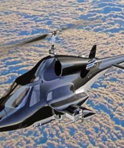 Airwolf Helicopter Adventure Paint By Numbers