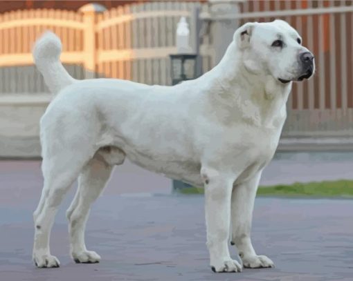 Alabai-dog-animal-paint-by-numbers
