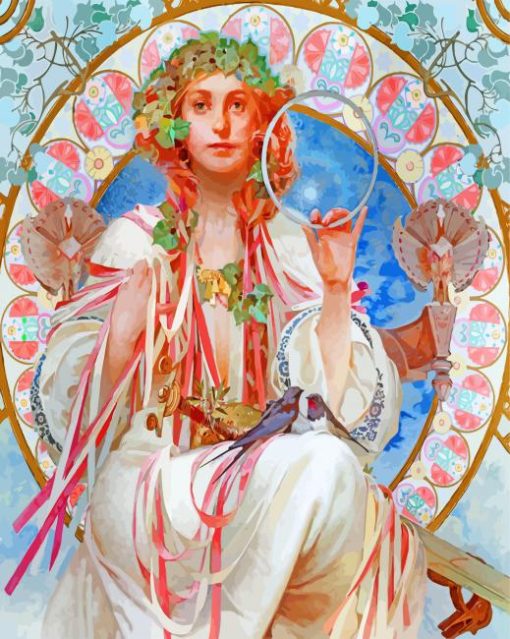 Alphonse-Mucha-art-paint-by-numbers