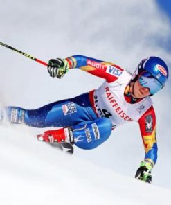 Mikeala Shiffrin Skiing Paint By Numbers