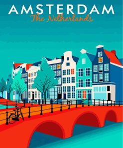 Amsterdam Cityscape Paint By Numbers
